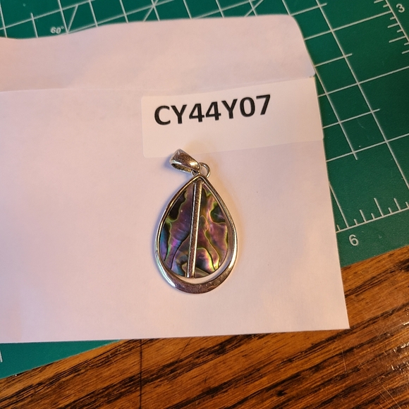 Lia Sophia Abalone Pendant Teardrop - Picture 11 of 11